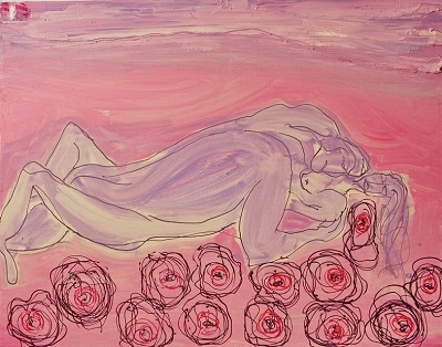 Κρεββάτι απο ρόδαλάδι σε μουσαμά72x92εκ 2014