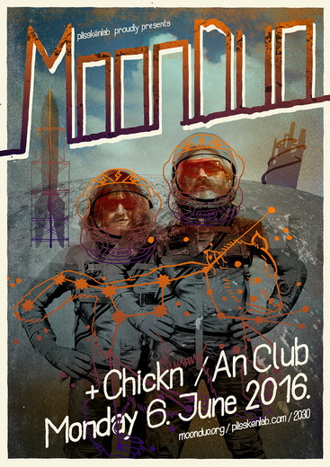 Moon Duo live in Athens Poster