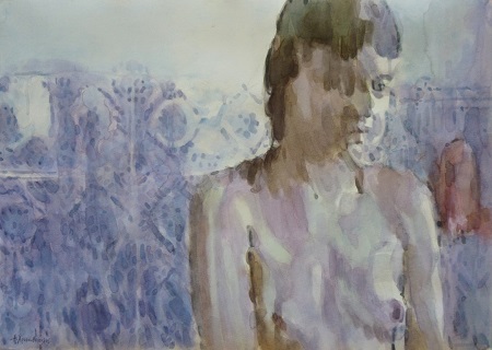 Χρυσανθόπουλος Αριστείδης Και τώρα 50Χ70 Ακουαρέλα Medium