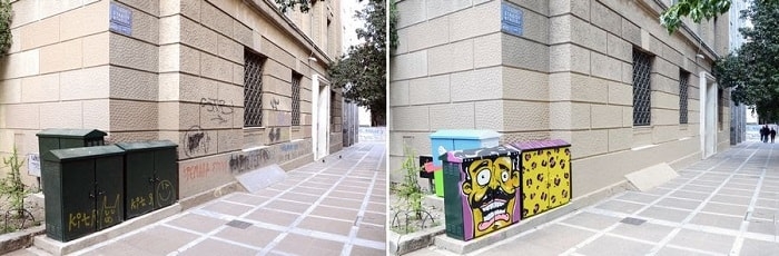 Ανοιχτή πρόσκληση για να γίνουν έργα τέχνης τα ΚΑΦΑΟ του Εμπορικού Τριγώνου