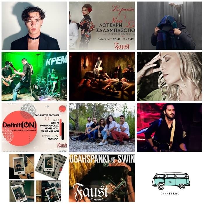Live, συναυλίες, pre – Christmas events και μουσικοθεατρικές παραστάσεις στο Faust