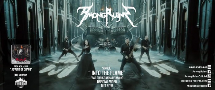 AMONGRUINS – “Into The Flame” feat. Christianna
